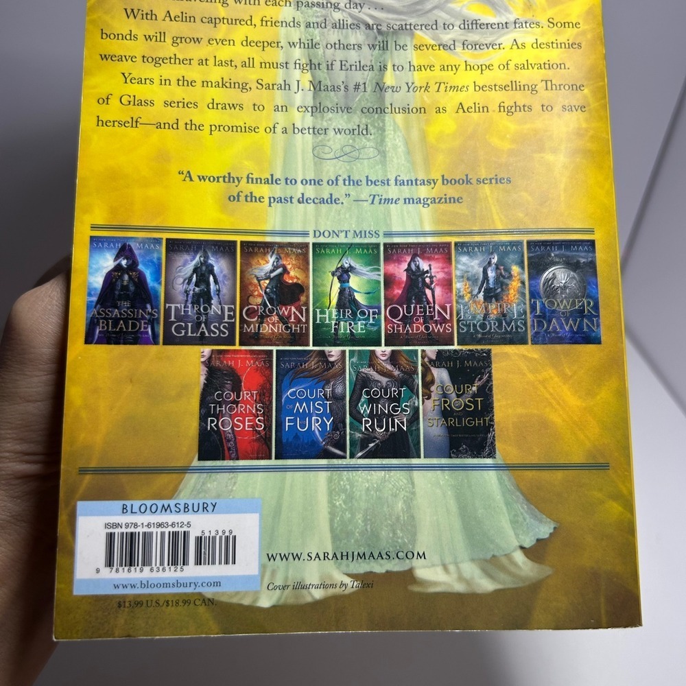 Kingdom of Ash 1st Print Paperback by Sarah J. Maas Throne of Glass - Picture 9 of 16